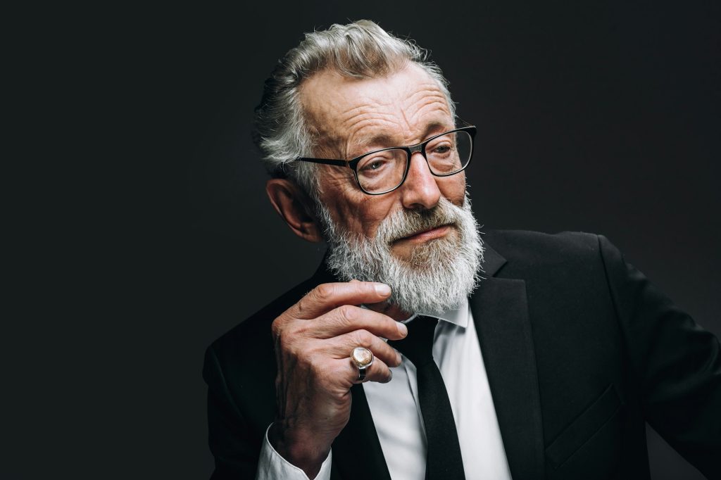 Experienced mature male politician at work