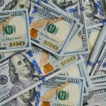 Background of one hundred dollar bills.