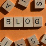 Blog, word in wooden letters