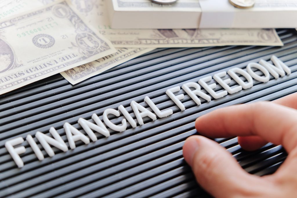 financial freedom concept